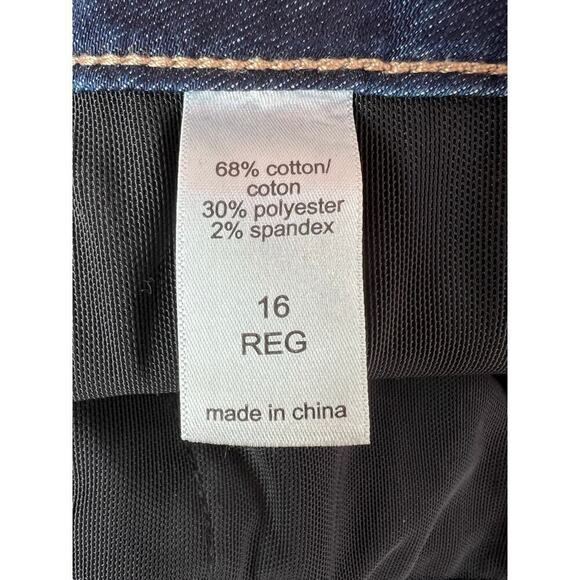 MAURICES Plus Size Everflex Dark Mid Rise Super Skinny Jean Women's Size 16 - Picture 6 of 11